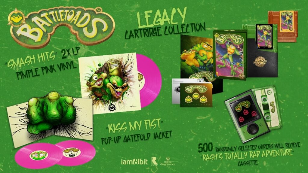 Battletoads confirma la edición NES Legacy Cartridge Collection y la Smash Hits Vinyl Soundtrack