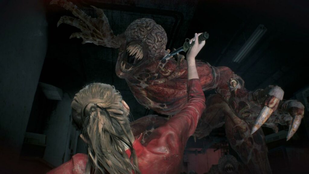 C'est le licker dans Resident Evil 2 Remake