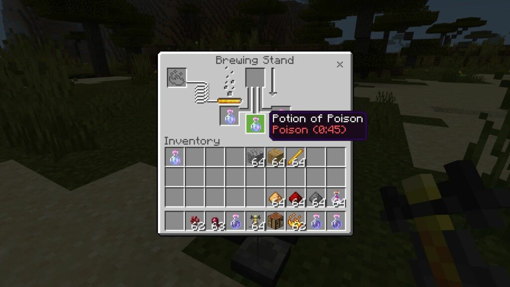 Comment fabriquer du poison dans Minecraft