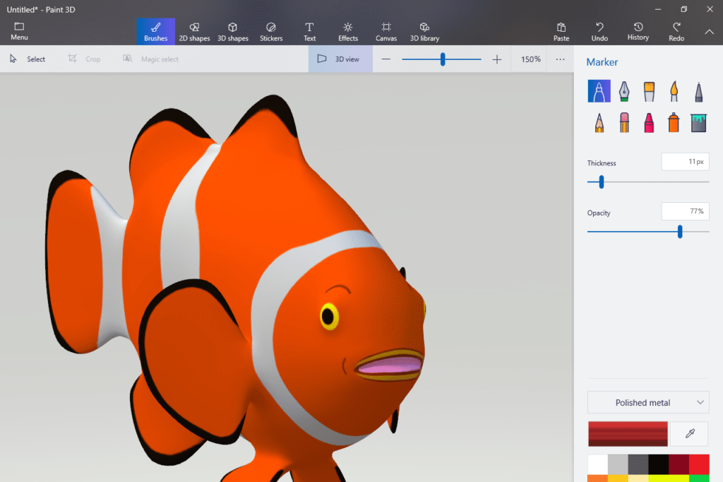 Comment insérer et peindre des modèles 3D dans Paint 3D