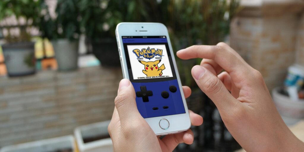 iPhone emulating Pokémon