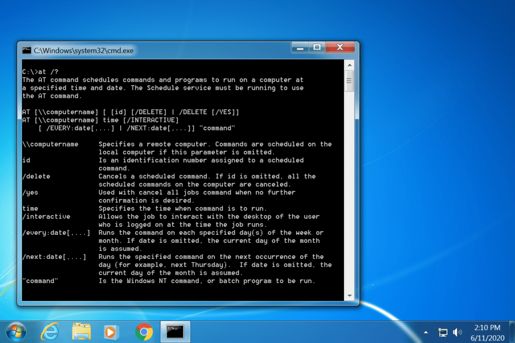 Comment utiliser la commande "At" dans Windows