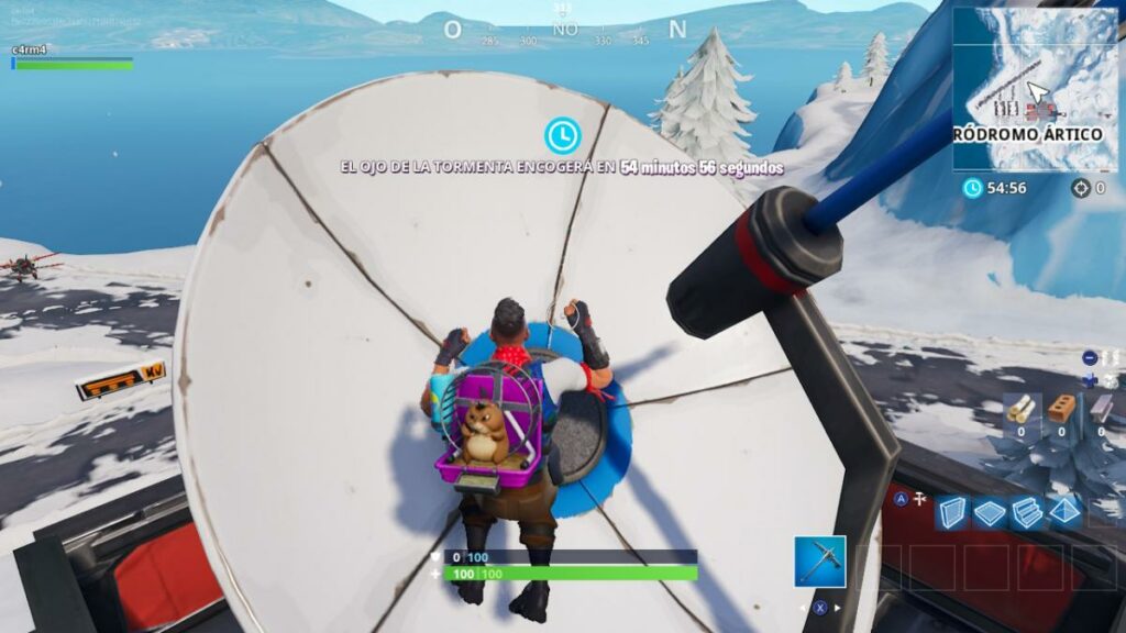 Danser au sommet de la tour de contrôle du trafic aérien à Fortnite