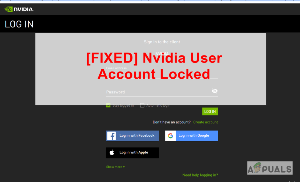 Déverrouiller les comptes d'utilisateurs NVIDIA verrouillés (correctif)