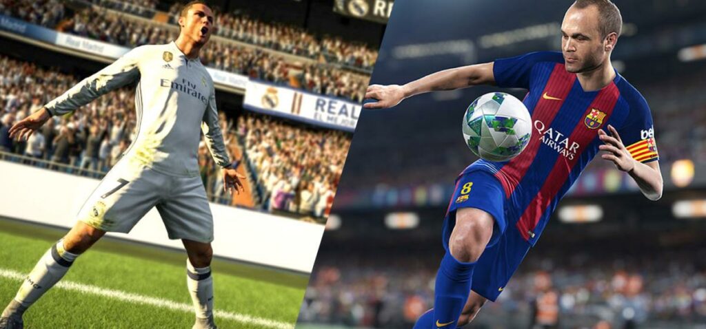 FIFA 18 vs PES 2018 - Comparaison des deux matchs de football de l'année