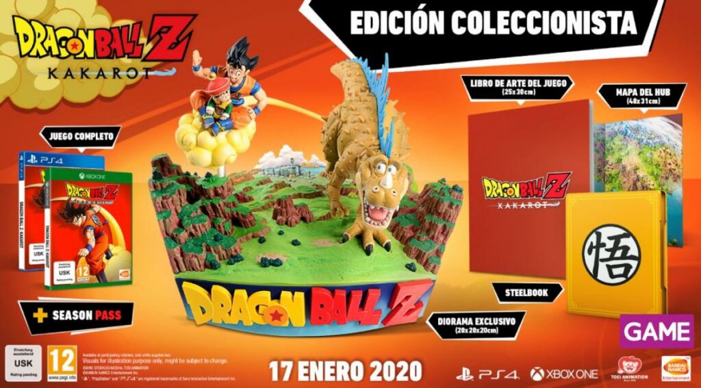 Il s'agit des éditions de luxe et de collection de Dragon Ball Z : Kakarot dans GAME