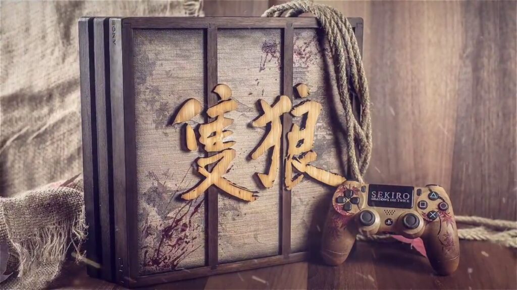 Il s'agit d'une édition limitée PS4 Pro de Sekiro Shadows Die Twice