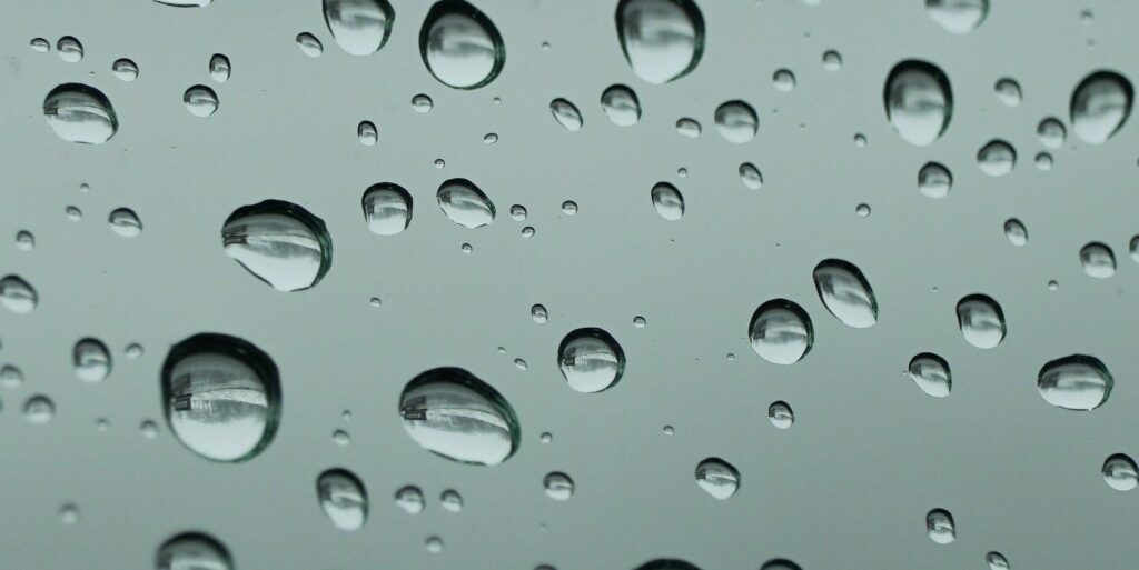 Rain drops on a window