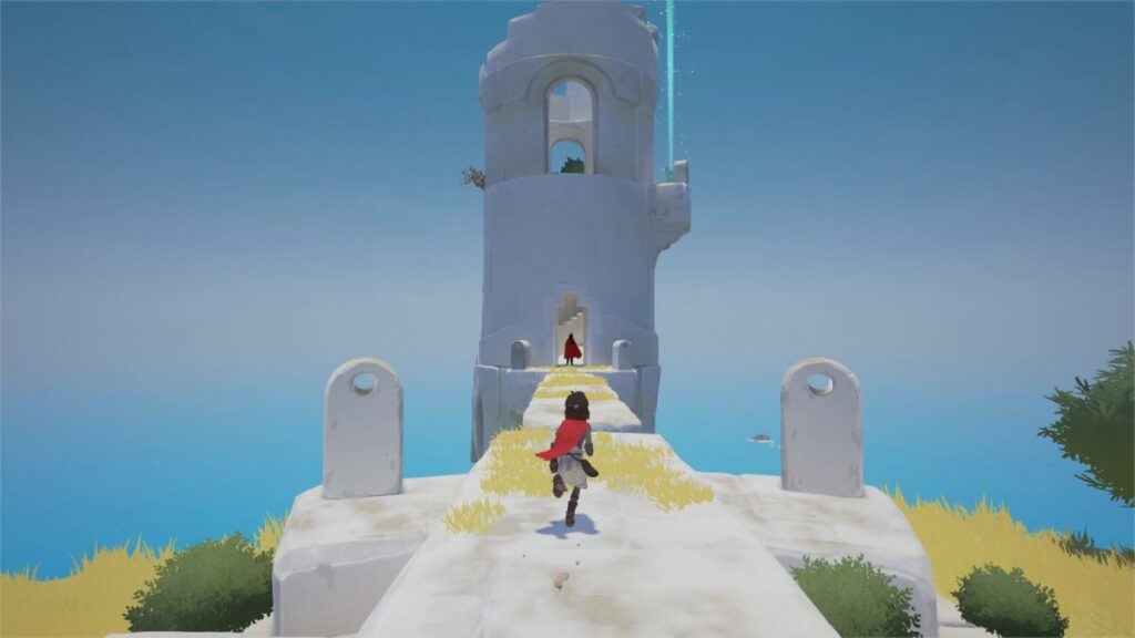 Nous discutons du level design avec l'équipe responsable de Rime