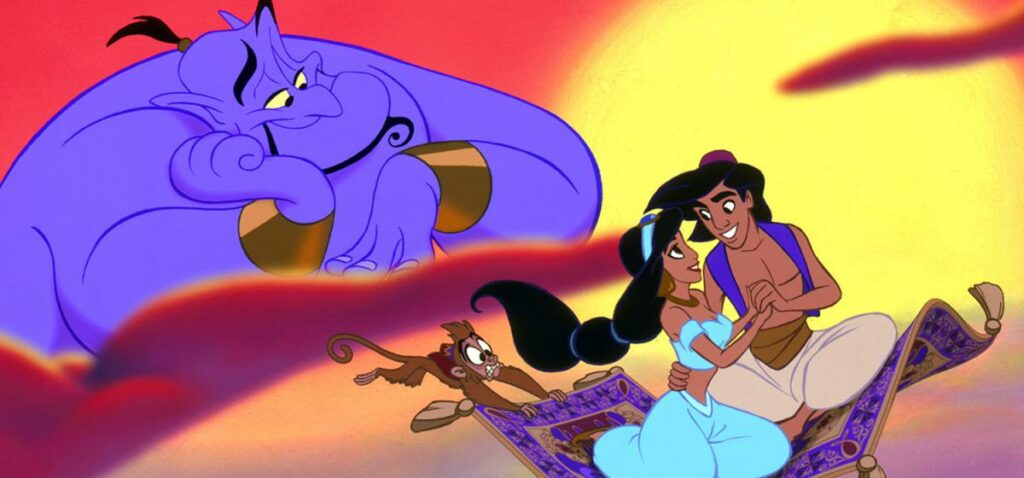 Retour sur le classique du dessin animé Aladdin de 1992