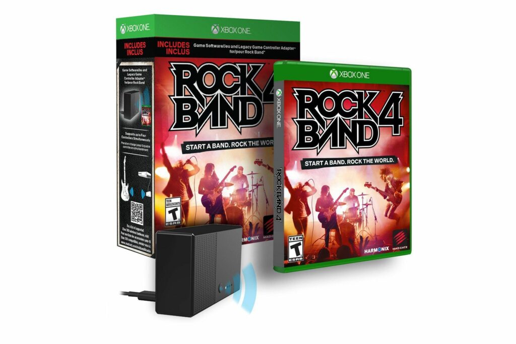 Rock Band 4 dans la FAQ sur la compatibilité des instruments Xbox One