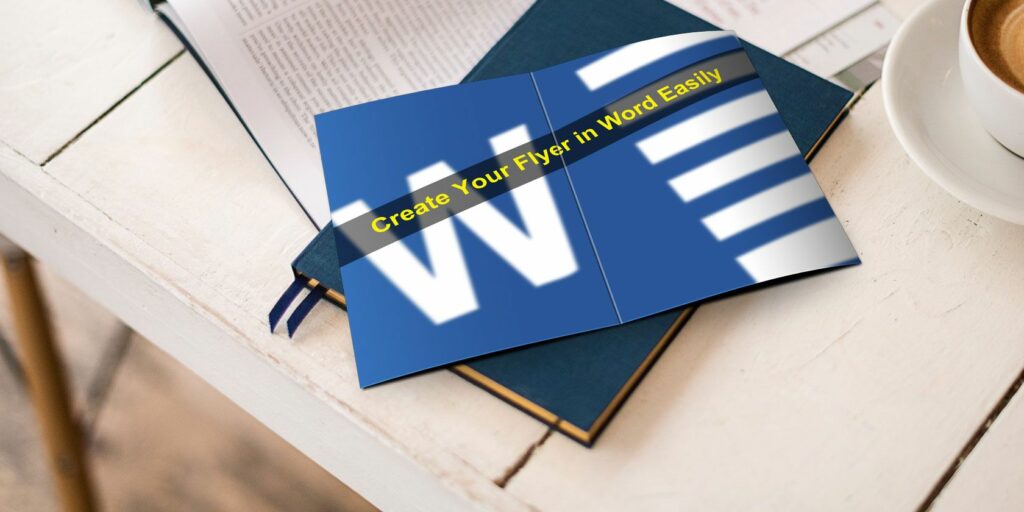 Microsoft Word logo on a book