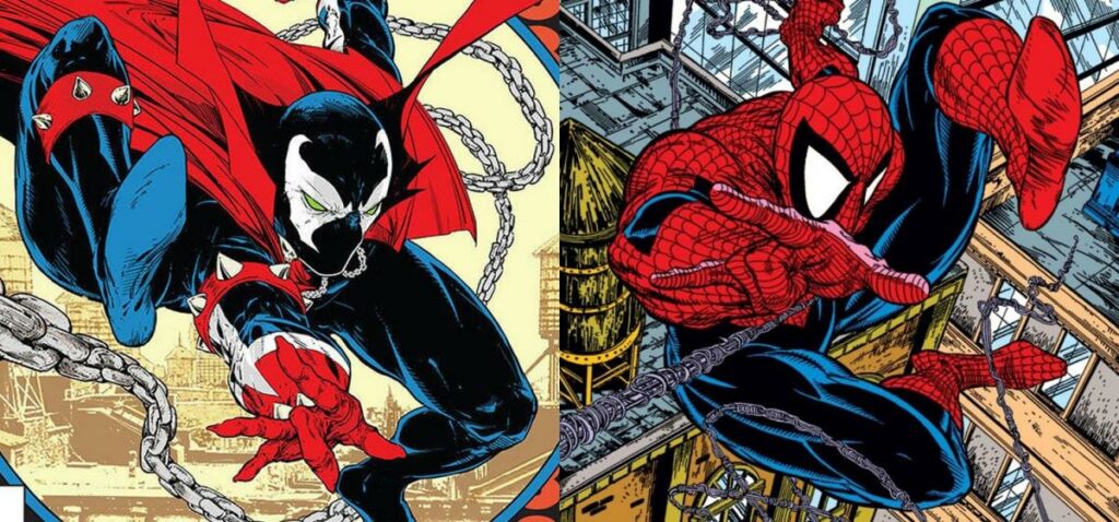 Spider-Man et Spawn se réunissent pour la première fois dans cette superbe illustration de Todd McFarlane