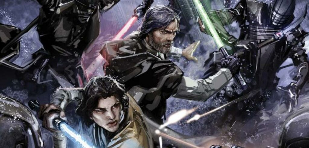 Star Wars - Une bande dessinée montre Luke Skywalker et Ben Solo se battant ensemble