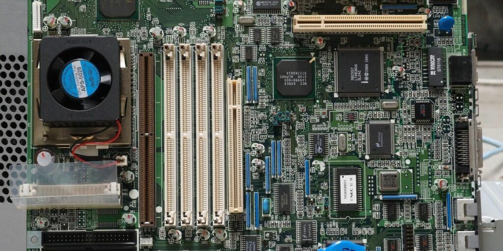 Motherboard top down