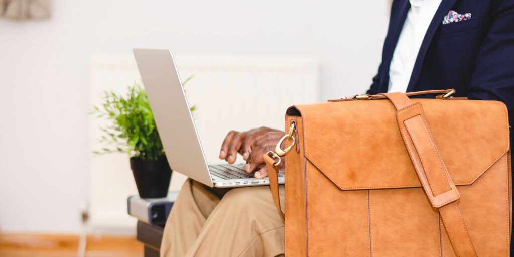 Person working on a computer