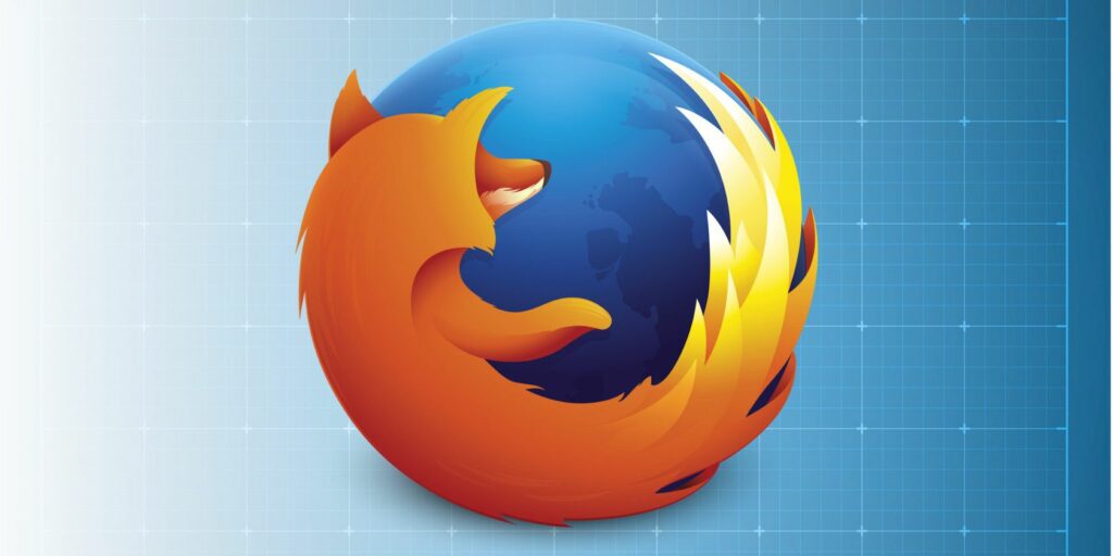 Close-up of Firefox logo