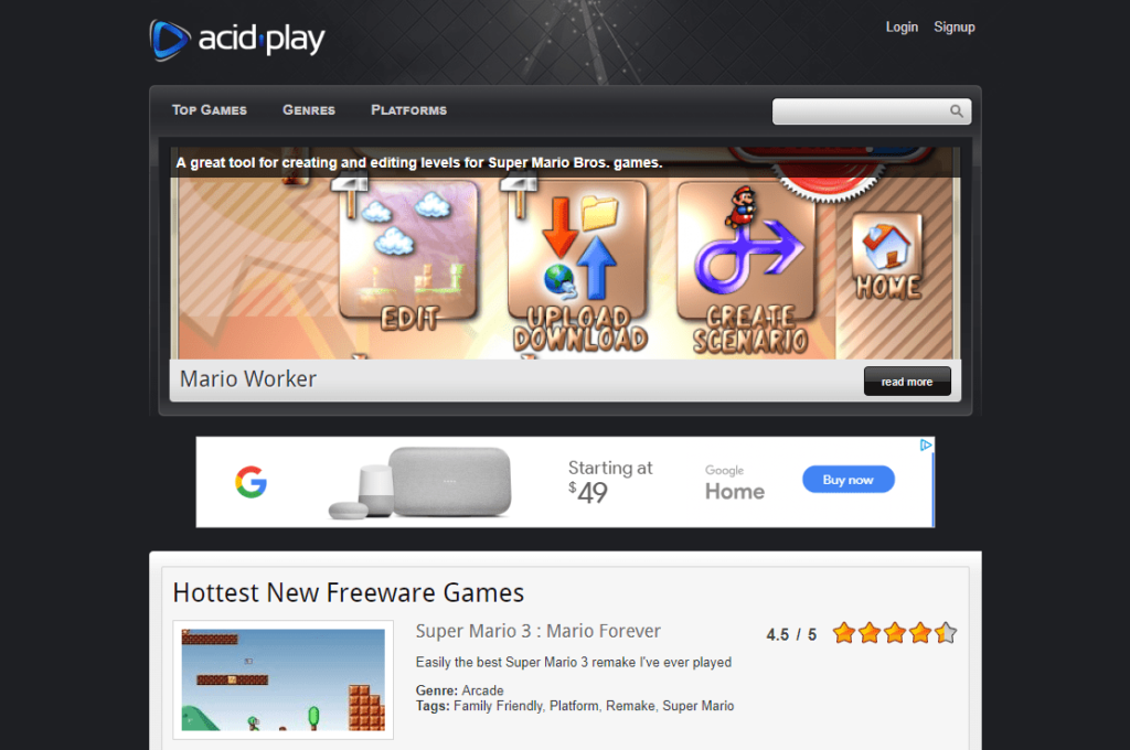 Acid-Play.com Site de jeux gratuits