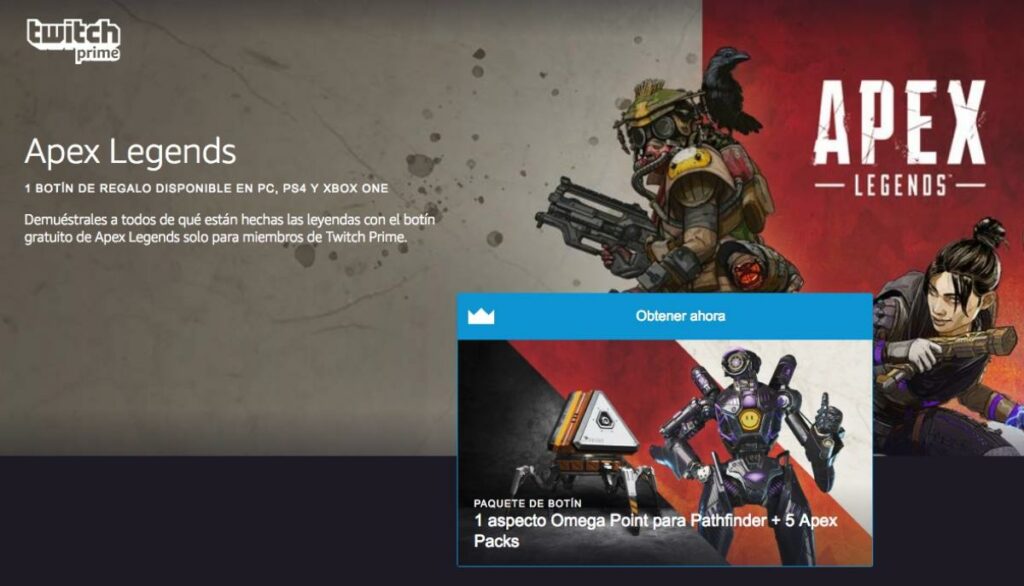 Apex Legends : comment gagner des récompenses Twitch Prime