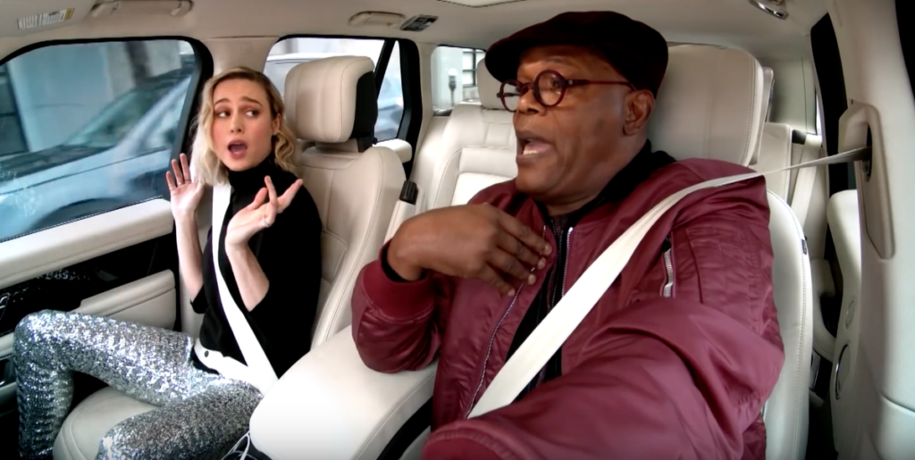 'Captain Marvel': Brie Larson et Samuel L. Jackson bousillent le karaoké en covoiturage