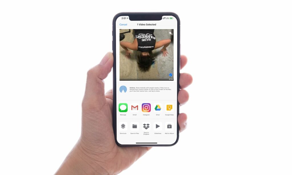 Comment envoyer de grandes vidéos depuis l'iPhone