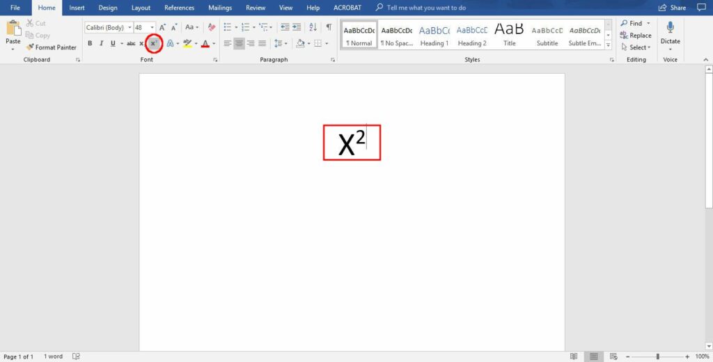 Comment faire des exposants dans Word