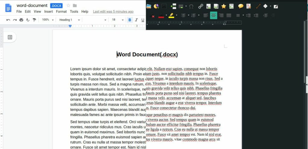 Comment modifier des documents Word dans Google Docs