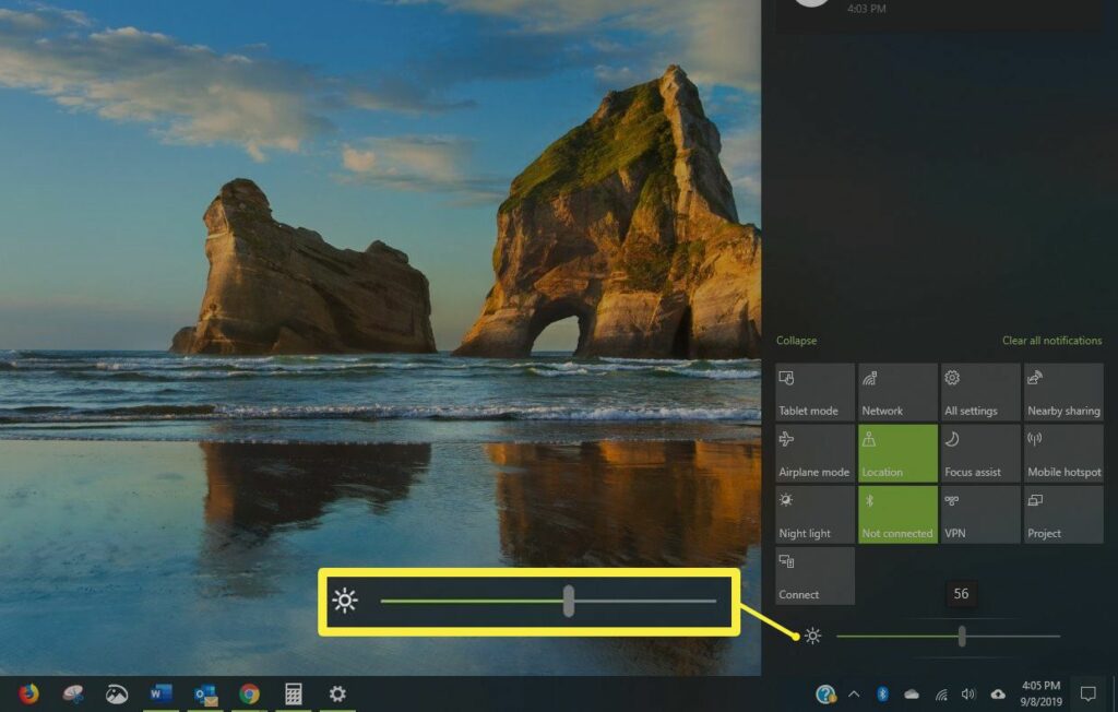 Comment modifier la luminosité de votre ordinateur Windows 10