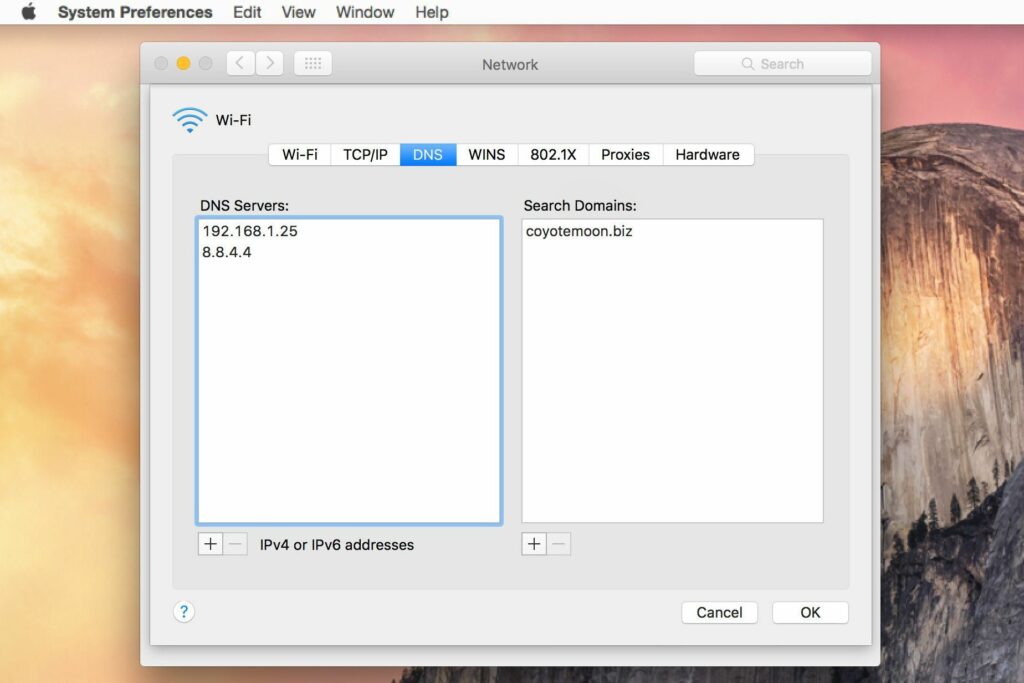 Comment modifier les paramètres DNS de votre Mac