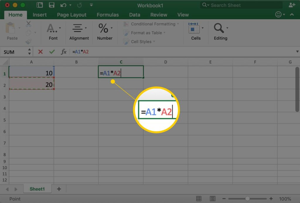 Comment multiplier dans Excel