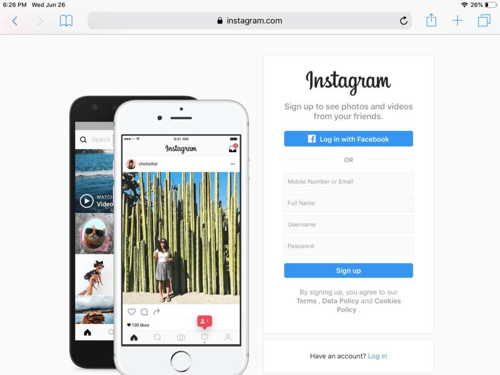 Comment obtenir Instagram pour iPad