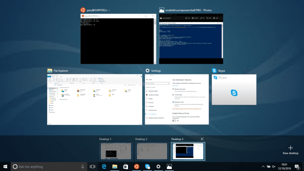 Comment utiliser un espace de travail virtuel de style Linux dans Windows 10