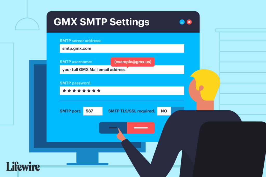 Configurer les paramètres GMX et SMTP requis pour envoyer des e-mails