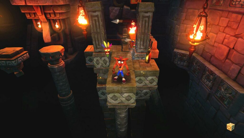 Crash Bandicoot N. Sane Trilogy - Gameplay au niveau des ruines du temple