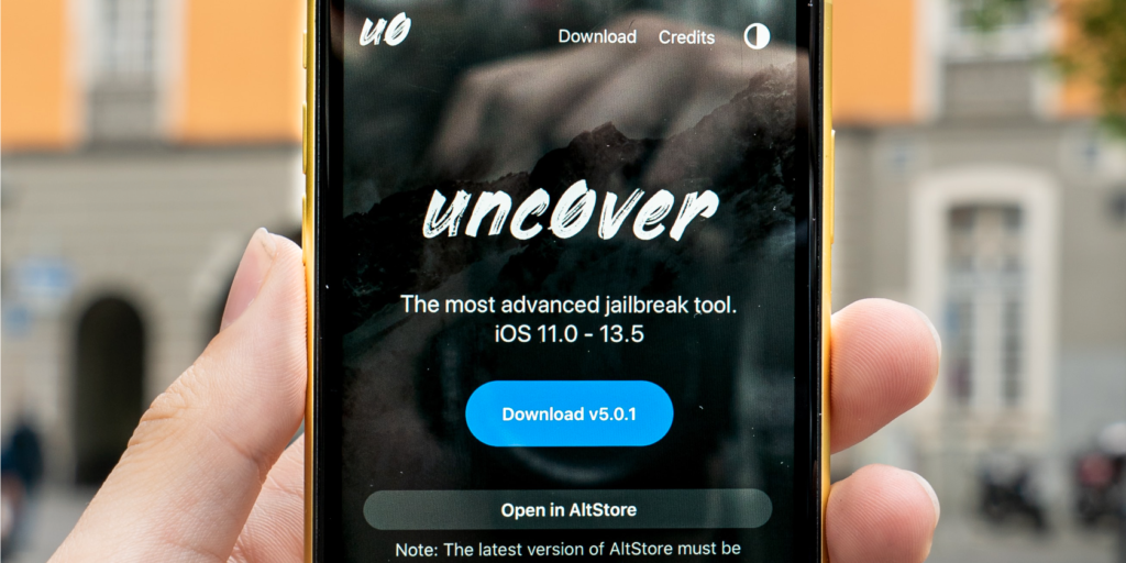 Image showing the Unc0ver jailbreak.