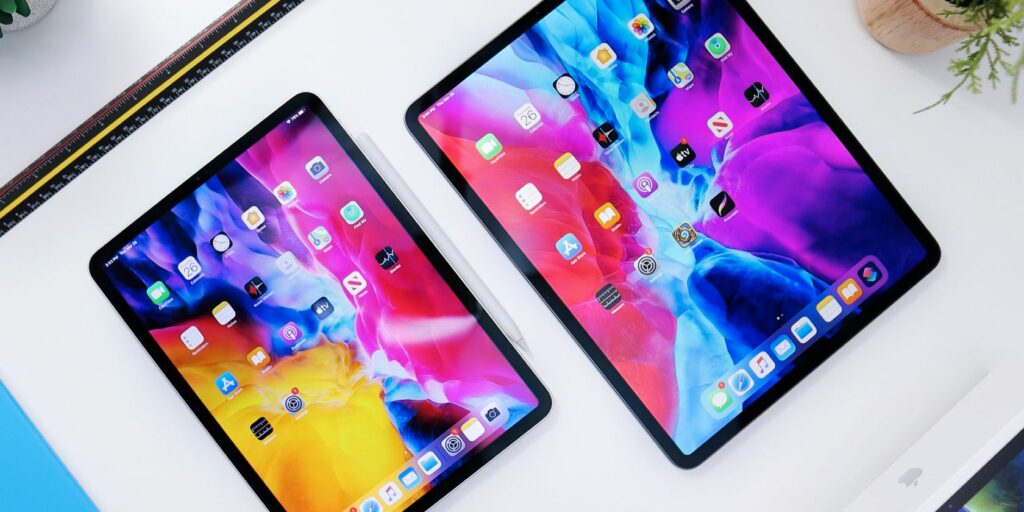 Photo of two iPads next to each other