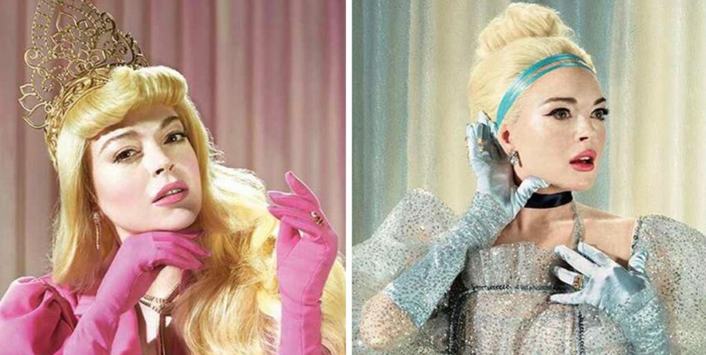 Lindsay Lohan se transforme en princesse Disney