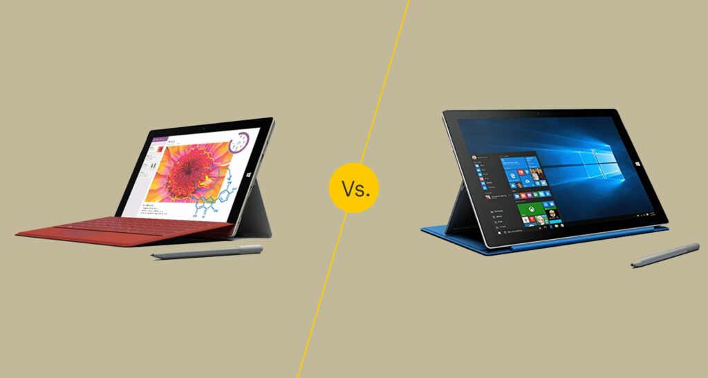 Microsoft Surface 3 et Surface Pro 3