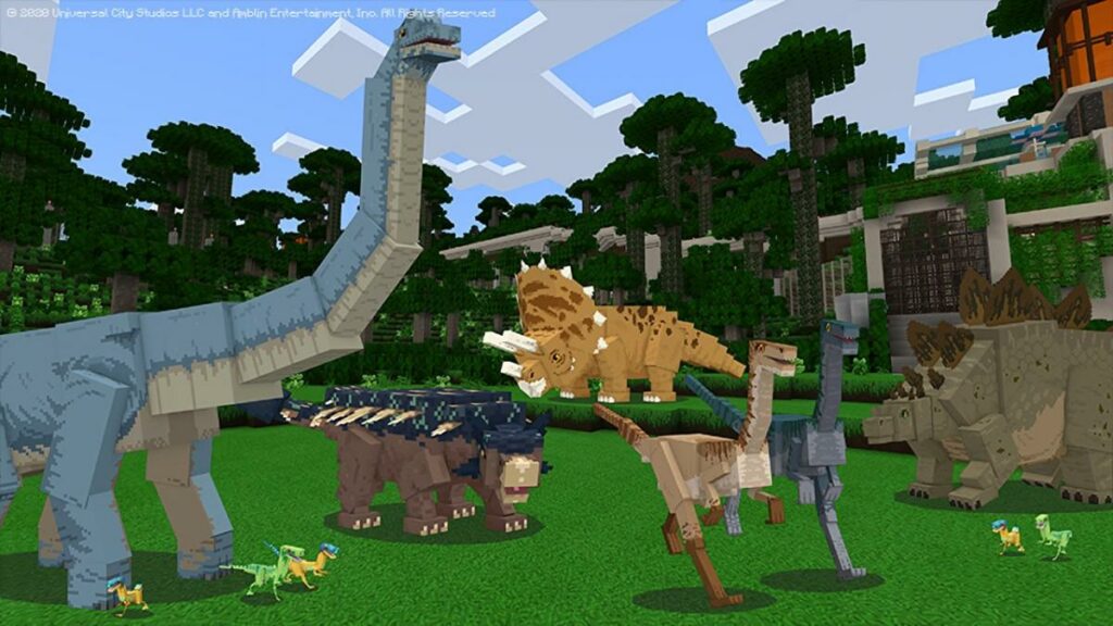 Minecraft et son DLC Jurassic World feront de vous votre Steven Spielberg