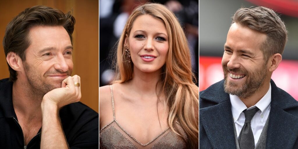 Nous voyons l'énorme ressemblance de Hugh Jackman avec Blake Lively, assez curieusement