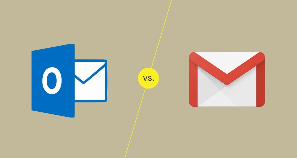 Outlook.com et Gmail