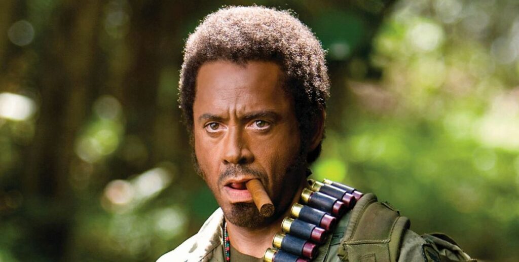 Robert Downey Jr. défend 'Blackface' sur 'Tropical Thunder' qui a critiqué 'Blackface'