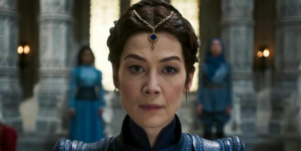 'Wheel of Time': Rosamund Pike sur son personnage 'moralement' discutable