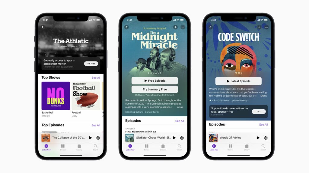 Comment écouter des podcasts sur iPhone et Mac