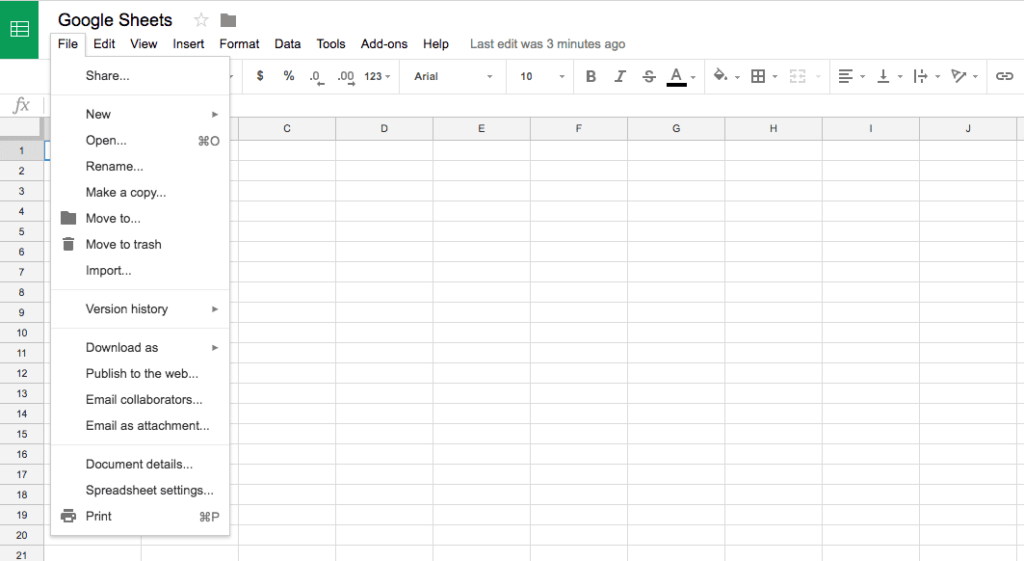 Comment partager Google Sheets