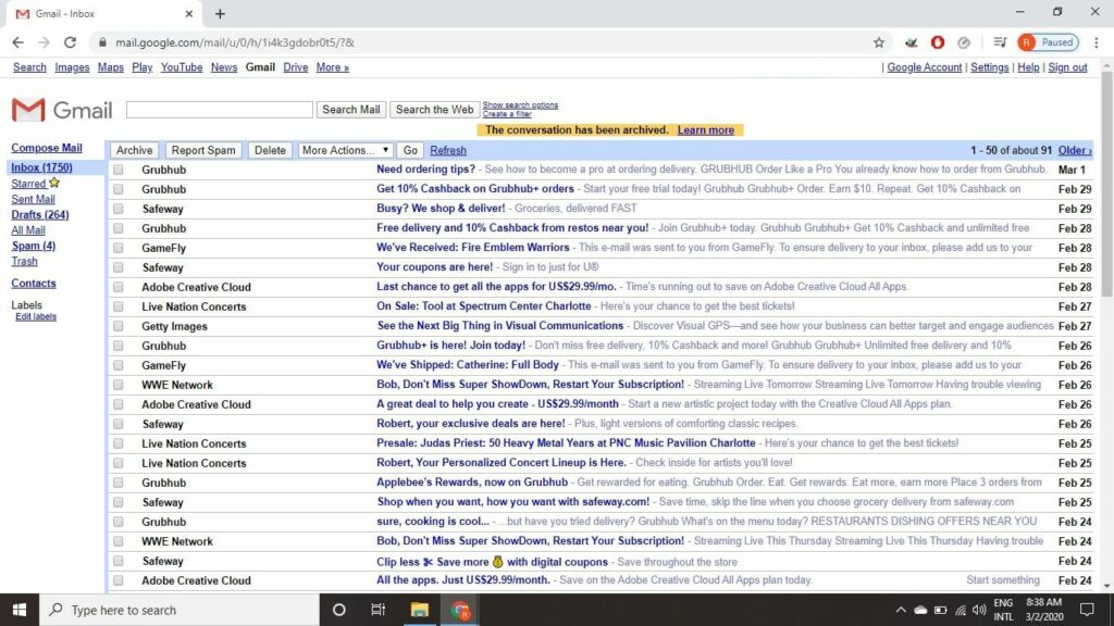 Comment passer à la vue HTML simple de Gmail Basic