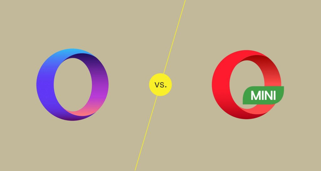 Comparaison d'Opera Mobile et d'Opera Mini