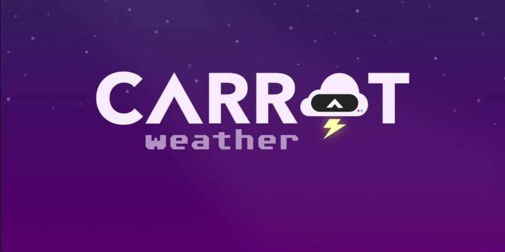 L'application météo Sweary Carrot arrive sur Android