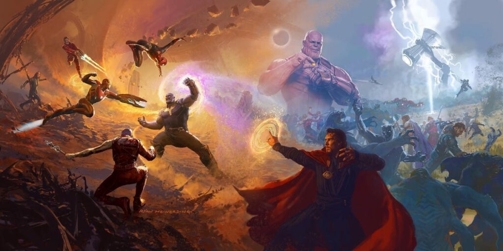 Oeuvre abandonnée de 'Avengers : Infinity War'