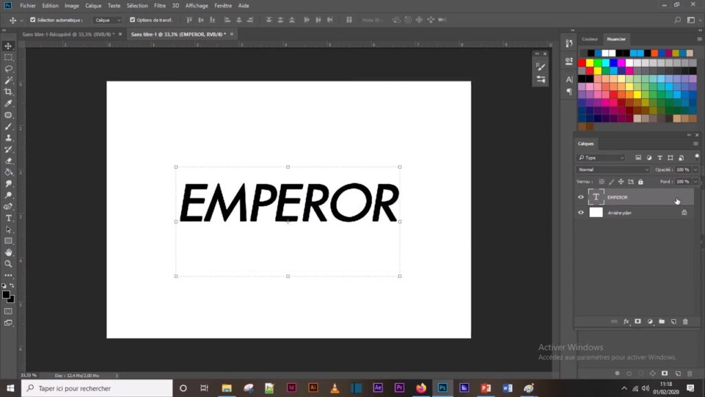 Comment Ecrire en arabe sur illustrator 2021 ?